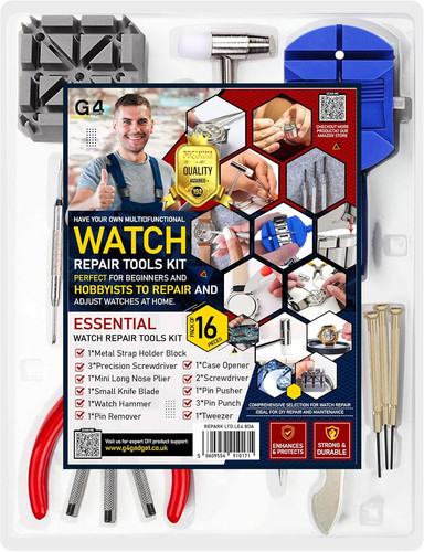 16pc watch repair - watch, kit